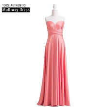 Load image into Gallery viewer, Charcoal Grey Bridesmaid Dress Multiway Long Dress Infinity Maxi Dress Convertible Floor Length Dress With Halter Style