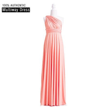 Load image into Gallery viewer, Charcoal Grey Bridesmaid Dress Multiway Long Dress Infinity Maxi Dress Convertible Floor Length Dress With Halter Style