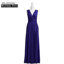 Load image into Gallery viewer, Charcoal Grey Bridesmaid Dress Multiway Long Dress Infinity Maxi Dress Convertible Floor Length Dress With Halter Style