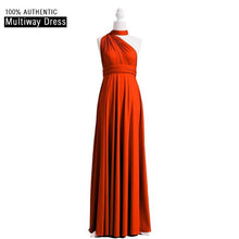 Load image into Gallery viewer, Charcoal Grey Bridesmaid Dress Multiway Long Dress Infinity Maxi Dress Convertible Floor Length Dress With Halter Style