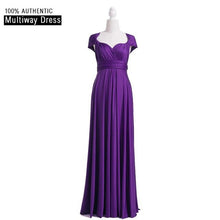 Load image into Gallery viewer, Charcoal Grey Bridesmaid Dress Multiway Long Dress Infinity Maxi Dress Convertible Floor Length Dress With Halter Style