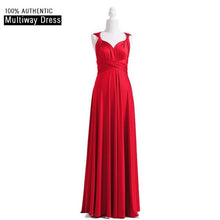 Load image into Gallery viewer, Charcoal Grey Bridesmaid Dress Multiway Long Dress Infinity Maxi Dress Convertible Floor Length Dress With Halter Style