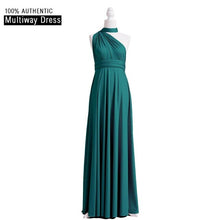Load image into Gallery viewer, Charcoal Grey Bridesmaid Dress Multiway Long Dress Infinity Maxi Dress Convertible Floor Length Dress With Halter Style