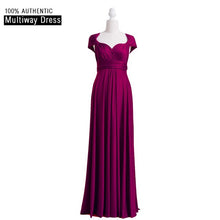 Load image into Gallery viewer, Charcoal Grey Bridesmaid Dress Multiway Long Dress Infinity Maxi Dress Convertible Floor Length Dress With Halter Style