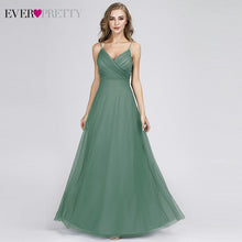Load image into Gallery viewer, Blush Pink Bridesmaid Dresses Ever Pretty EP07303 Sweetheart A-line V-neck Sleeveless Wedding Party Dress Elegant for Women