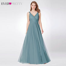 Load image into Gallery viewer, Blush Pink Bridesmaid Dresses Ever Pretty EP07303 Sweetheart A-line V-neck Sleeveless Wedding Party Dress Elegant for Women