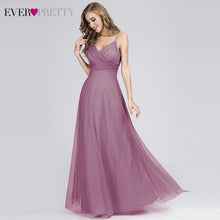 Load image into Gallery viewer, Blush Pink Bridesmaid Dresses Ever Pretty EP07303 Sweetheart A-line V-neck Sleeveless Wedding Party Dress Elegant for Women