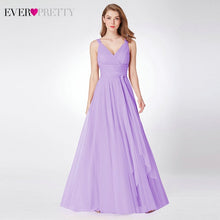 Load image into Gallery viewer, Blush Pink Bridesmaid Dresses Ever Pretty EP07303 Sweetheart A-line V-neck Sleeveless Wedding Party Dress Elegant for Women