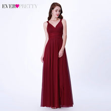 Load image into Gallery viewer, Blush Pink Bridesmaid Dresses Ever Pretty EP07303 Sweetheart A-line V-neck Sleeveless Wedding Party Dress Elegant for Women