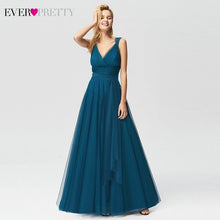 Load image into Gallery viewer, Blush Pink Bridesmaid Dresses Ever Pretty EP07303 Sweetheart A-line V-neck Sleeveless Wedding Party Dress Elegant for Women